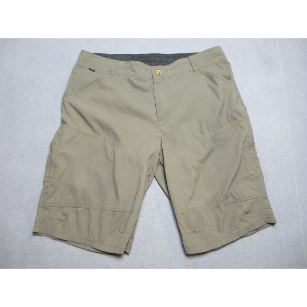 Kuhl Shorts Mens 40 Olive Green Nylon Stretch Cargo Renegade Hiking Outdoor